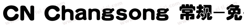 CN Changsong 常规字体转换